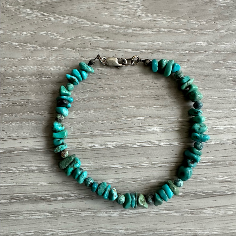 Real turquoise bracelet or anklet